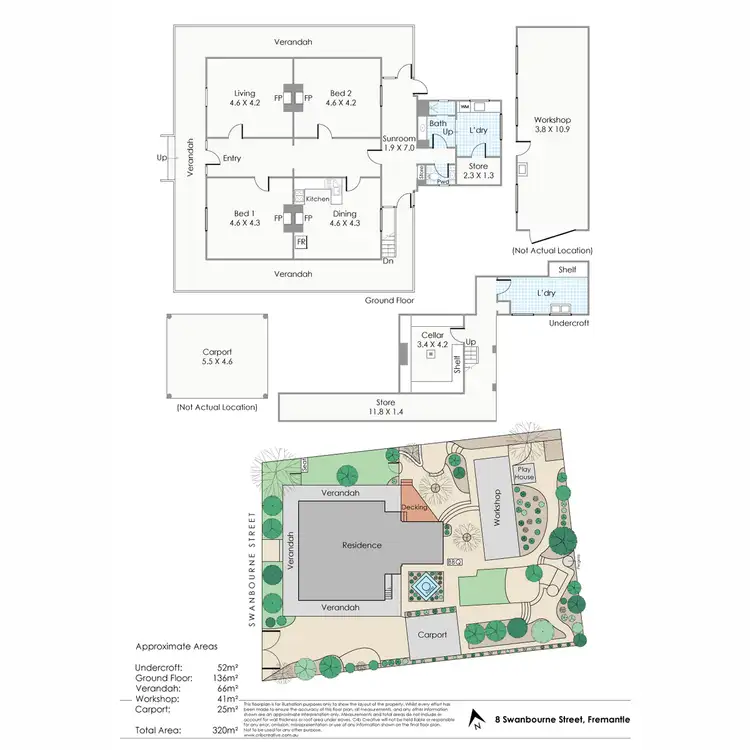 Floorplan of Homely house listing, 8 Swanbourne Street, Fremantle WA 6160