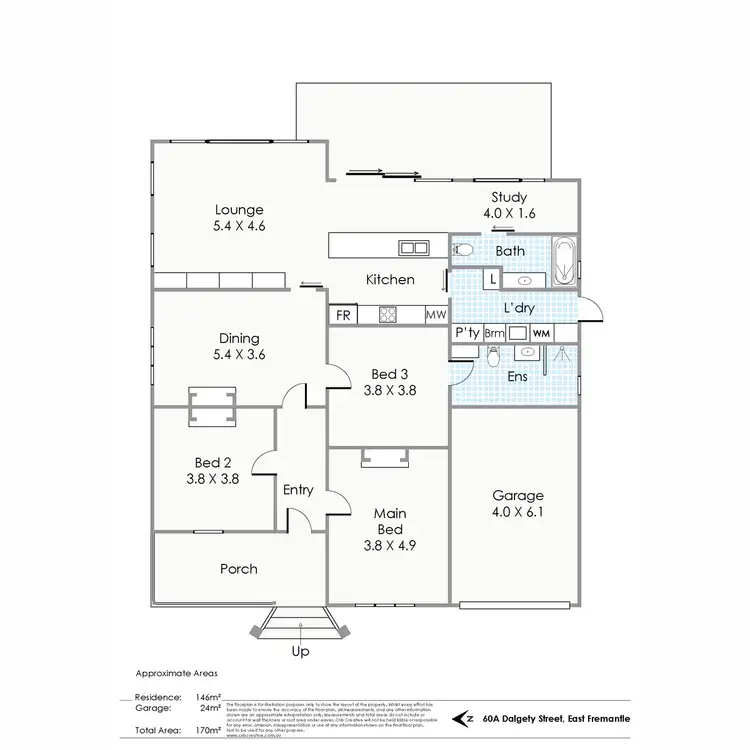 Floorplan of Homely house listing, 60A Dalgety Street, East Fremantle WA 6158