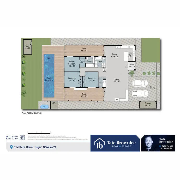 Floorplan of Homely house listing, 9 Millers Drive, Tugun QLD 4224