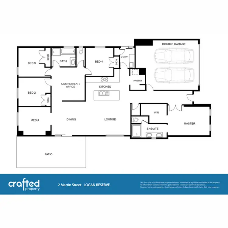 Floorplan of Homely house listing, 2 Martin Street, Logan Reserve QLD 4133
