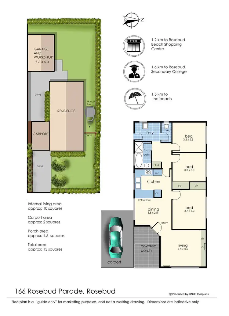 Floorplan of Homely house listing, 166 Rosebud Parade, Rosebud VIC 3939