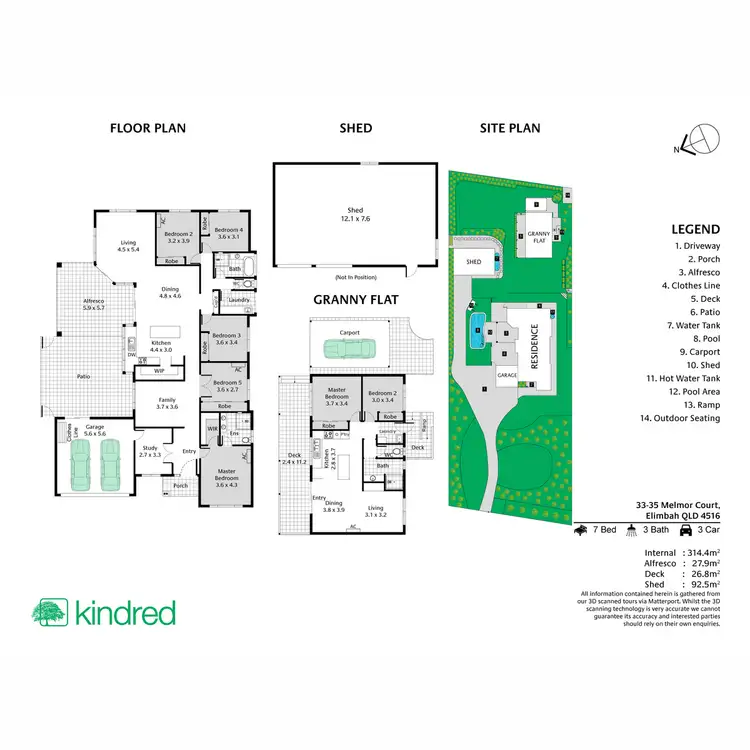 Floorplan of Homely house listing, 33-35 Melmor Court, Elimbah QLD 4516