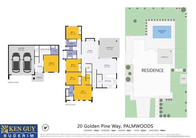 Floorplan of Homely house listing, 20 Golden Pine Way, Palmwoods QLD 4555
