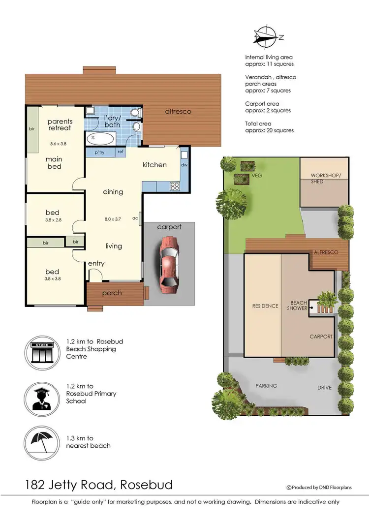 Floorplan of Homely house listing, 182 Jetty Road, Rosebud VIC 3939
