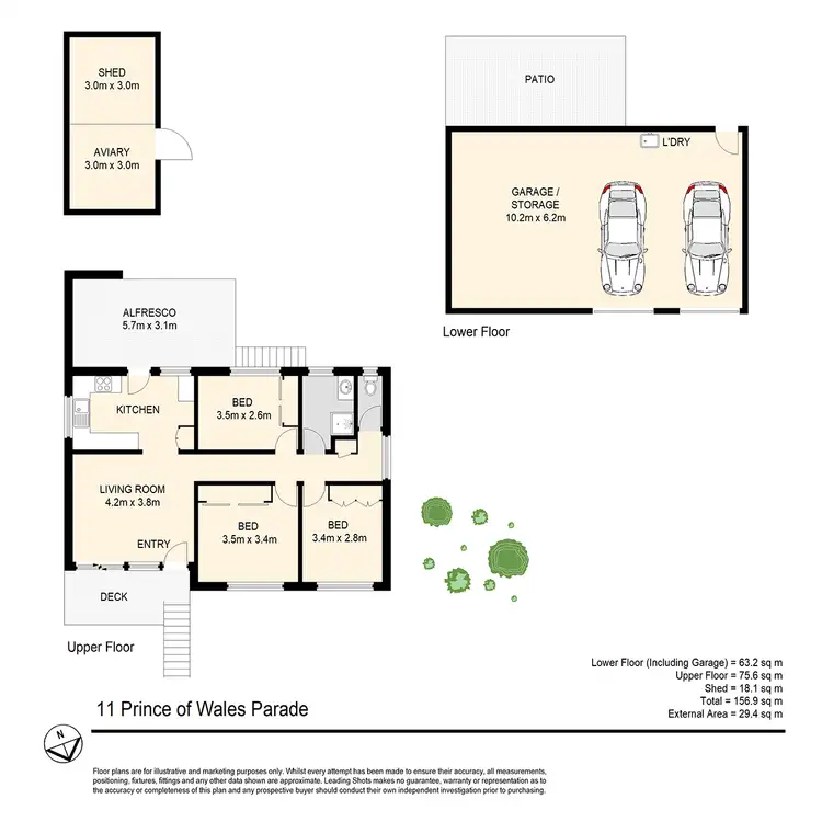 Floorplan of Homely house listing, 11 Prince of Wales Parade, Alexandra Hills QLD 4161