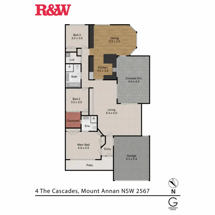 Floorplan of Homely house listing, 4 The Cascades, Mount Annan NSW 2567