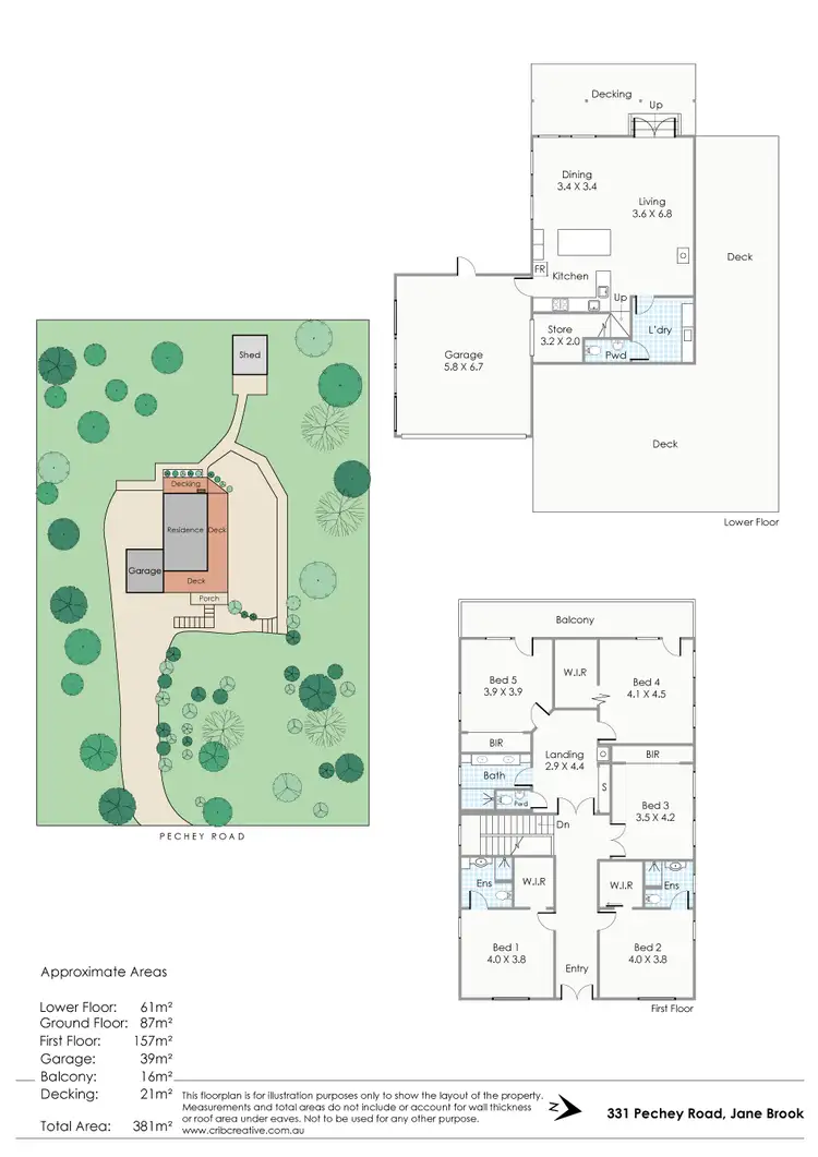 Floorplan of Homely house listing, 331 Pechey Road, Jane Brook WA 6056