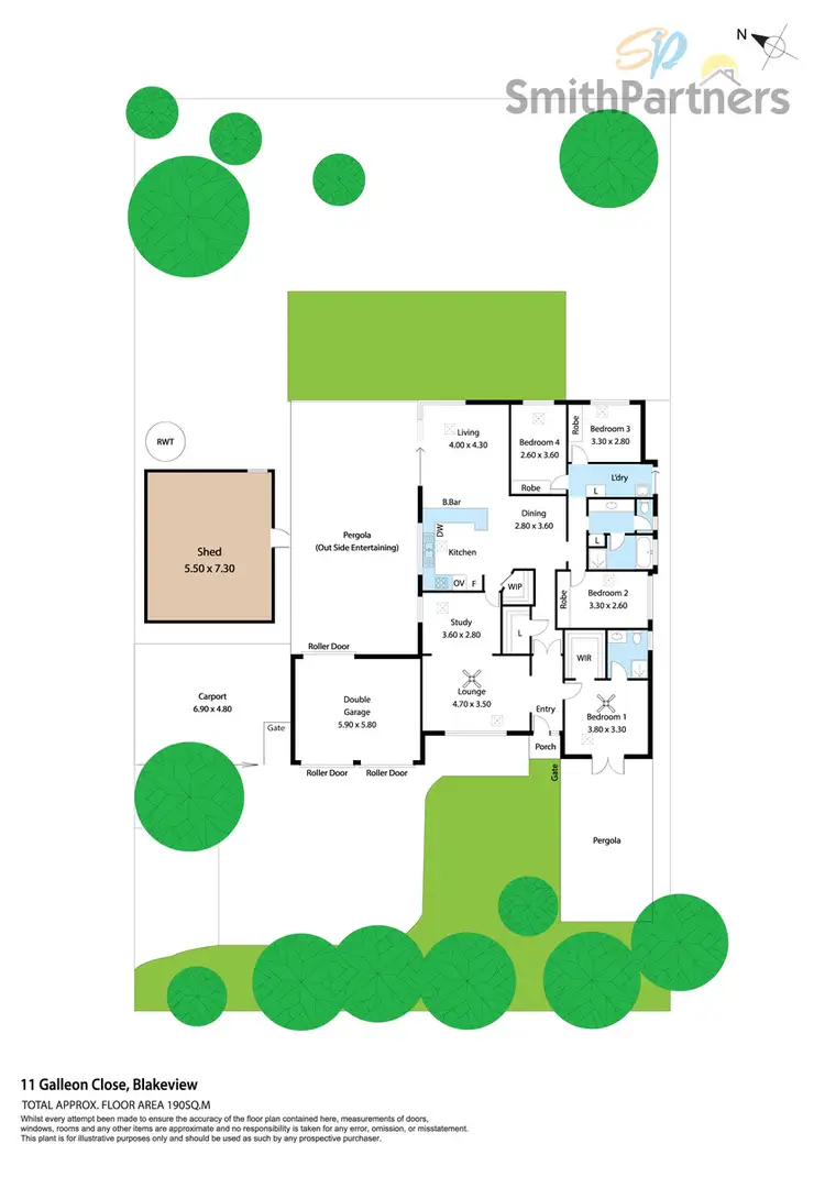Floorplan of Homely house listing, 11 Galleon Close, Blakeview SA 5114