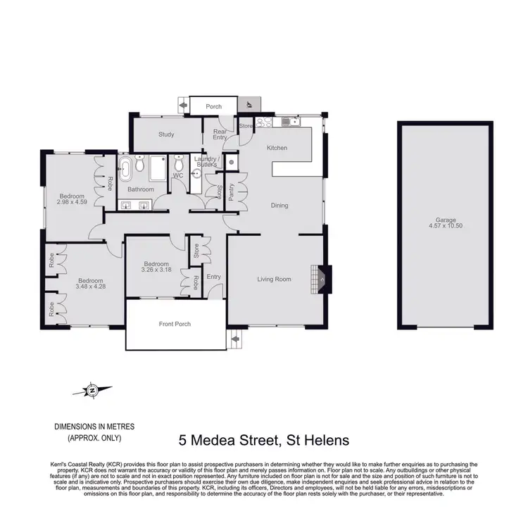 Floorplan of Homely house listing, 5 Medea Street, St Helens TAS 7216