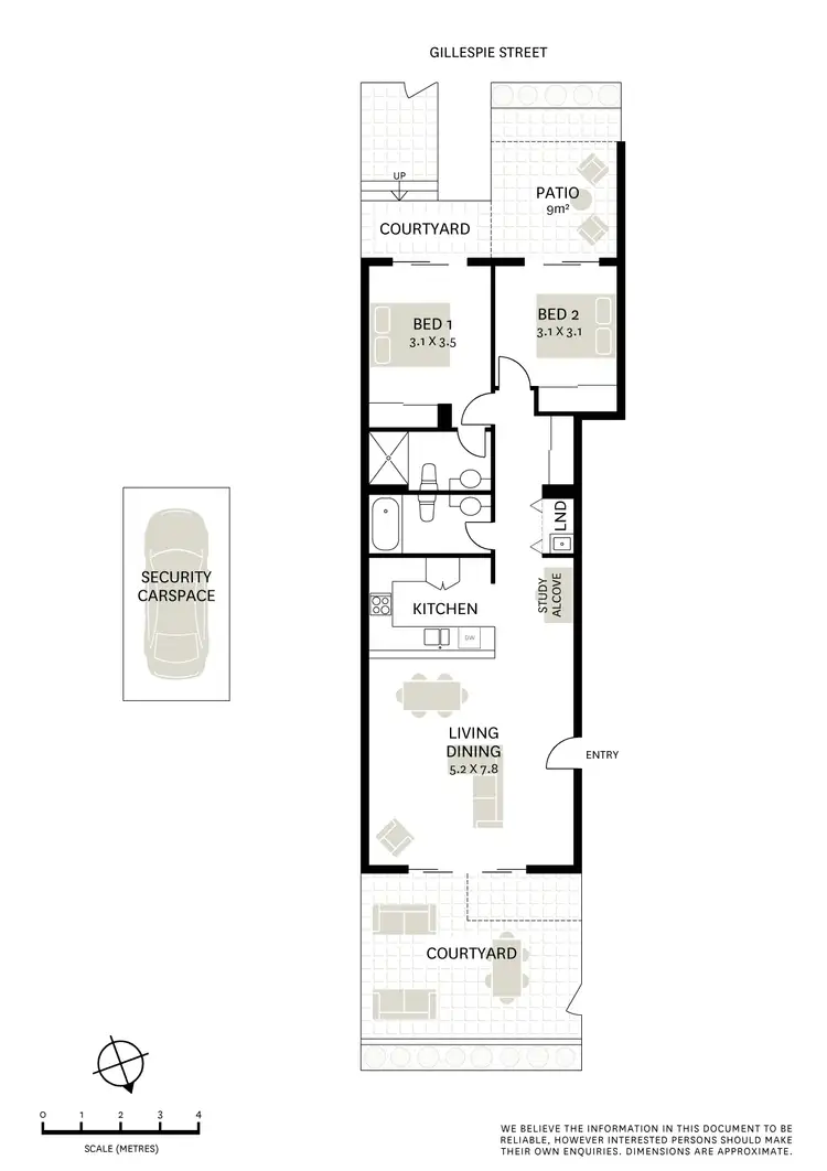 Floorplan of Homely apartment listing, 1/4 Gillespie Avenue, Alexandria NSW 2015