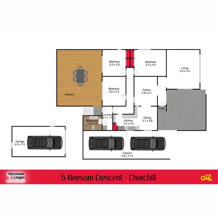 Floorplan of Homely house listing, 5 Heesom Crescent, Churchill VIC 3842