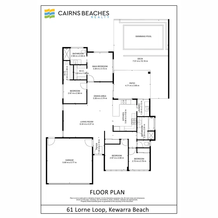 Floorplan of Homely house listing, 61 Lorne Loop, Kewarra Beach QLD 4879