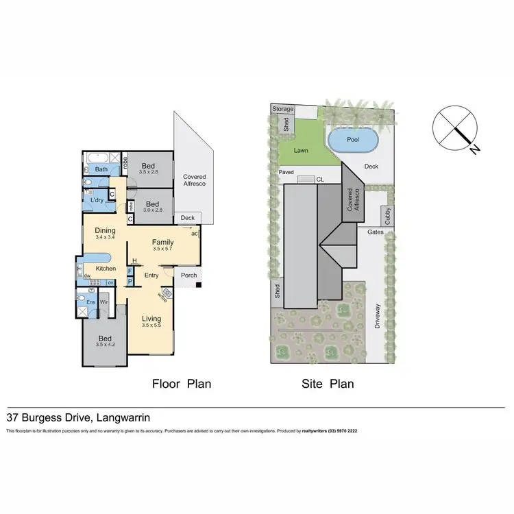 Floorplan of Homely house listing, 37 Burgess Drive, Langwarrin VIC 3910