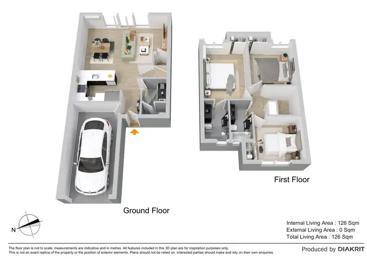 Floorplan of Homely townhouse listing, 72/60 Beattie Road, Coomera QLD 4209