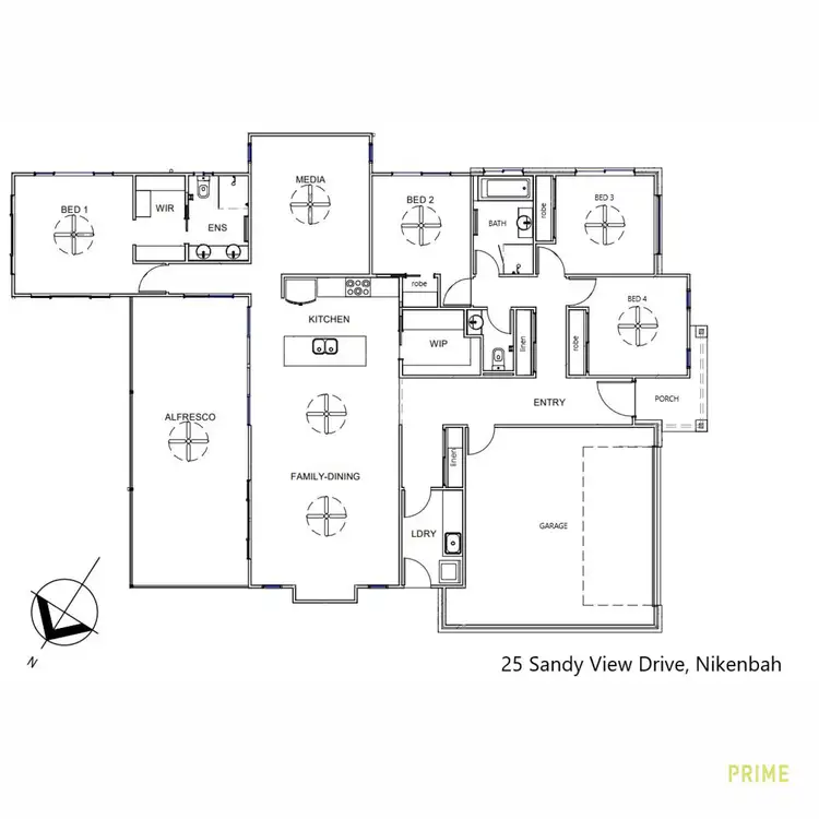 Floorplan of Homely house listing, 25 Sandy View Drive, Nikenbah QLD 4655