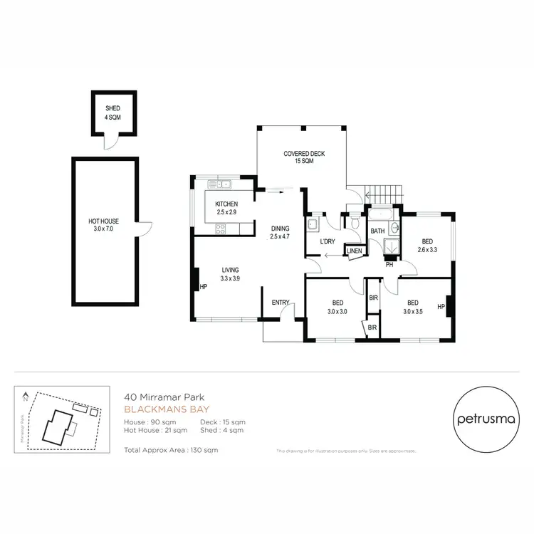 Floorplan of Homely house listing, 40 Mirramar Park, Blackmans Bay TAS 7052