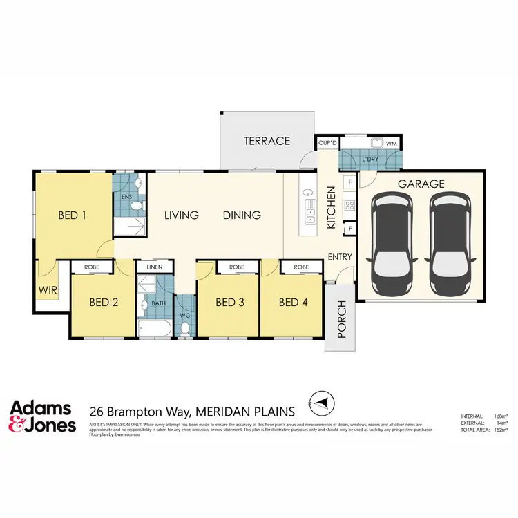 Floorplan of Homely house listing, 26 Brampton Way, Meridan Plains QLD 4551