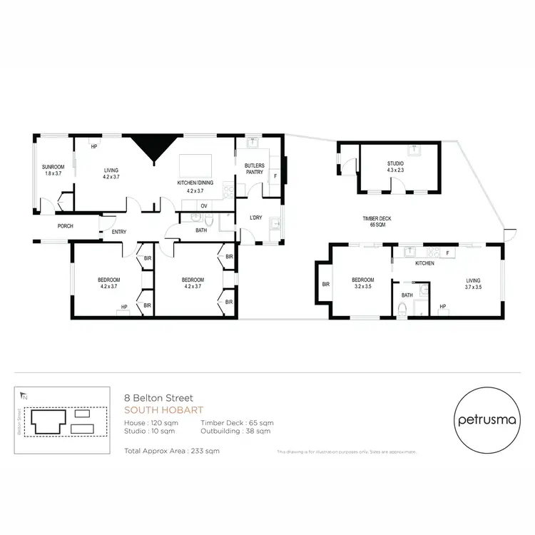 Floorplan of Homely house listing, 8 Belton Street, South Hobart TAS 7004