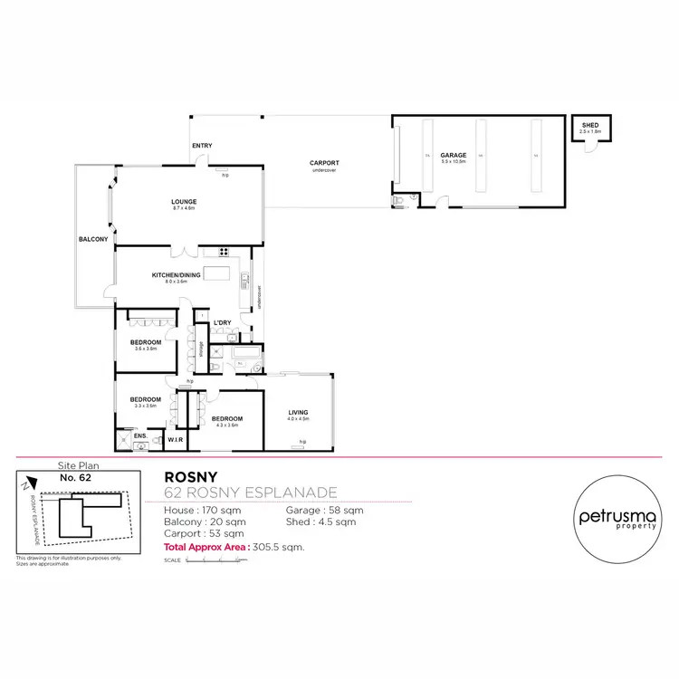 Floorplan of Homely house listing, 62 Rosny Esplanade, Rosny TAS 7018