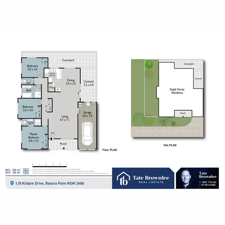 Floorplan of Homely semi-detached listing, 1/8 Kildare Drive, Banora Point NSW 2486