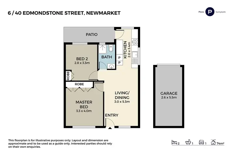 Floorplan of Homely unit listing, 6/40 Edmondstone Street, Newmarket QLD 4051