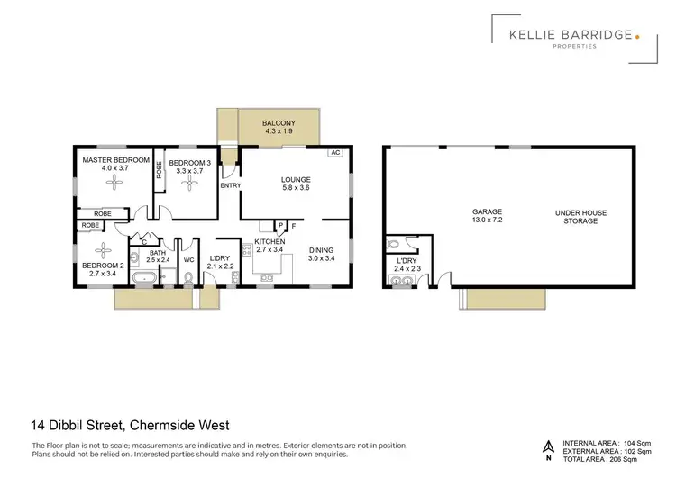 Floorplan of Homely house listing, 14 Dibbil Street, Chermside West QLD 4032