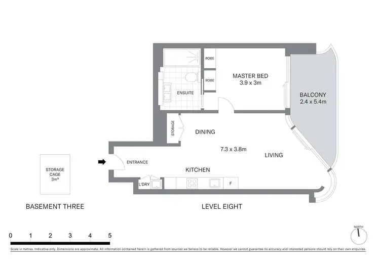 Floorplan of Homely apartment listing, 803/71 Macquarie Street, Sydney NSW 2000