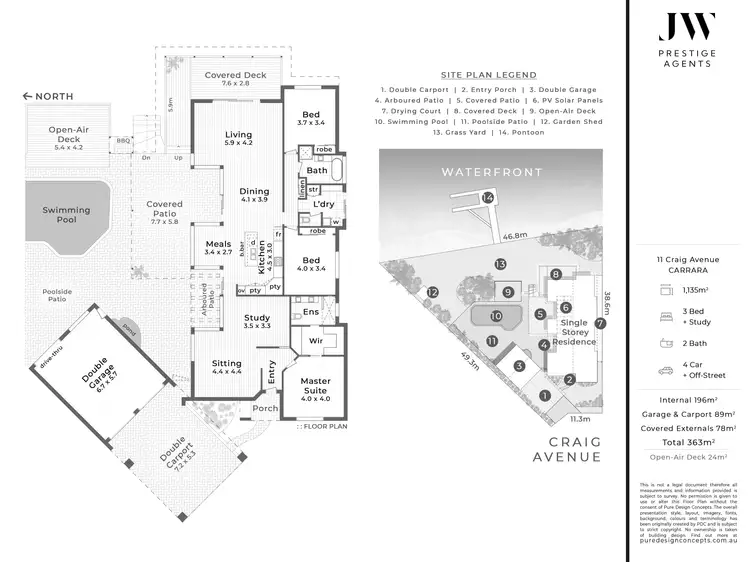 Floorplan of Homely house listing, 11 Craig Avenue, Carrara QLD 4211