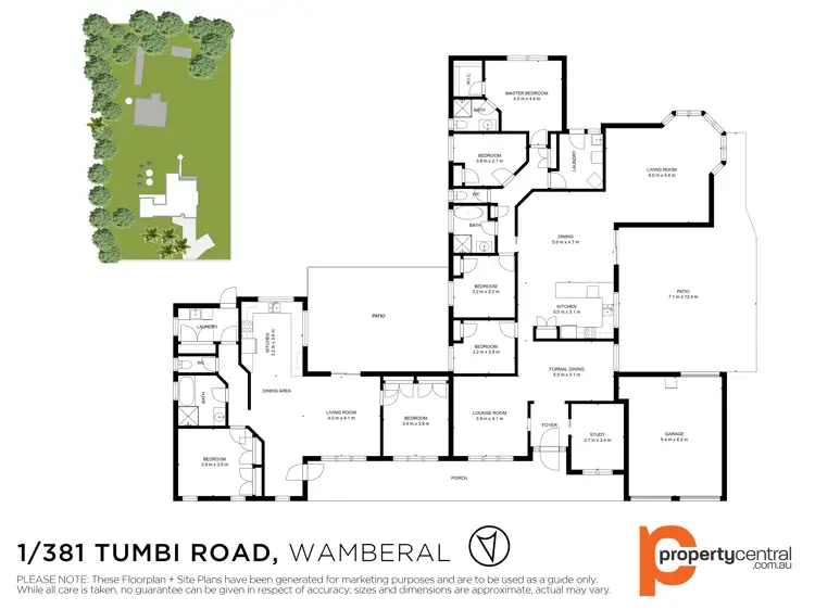 Floorplan of Homely rural property listing, 1/381 Tumbi Road, Wamberal NSW 2260