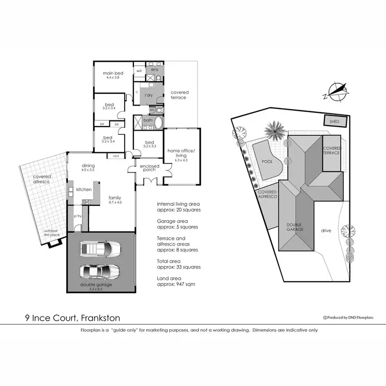 Floorplan of Homely house listing, 9 Ince Court, Frankston VIC 3199