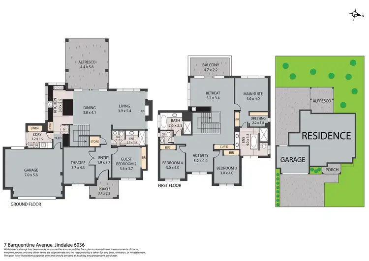 Floorplan of Homely house listing, 7 Barquentine Avenue, Jindalee WA 6036