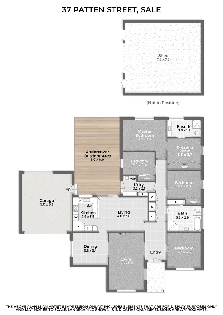 Floorplan of Homely house listing, 37 Patten Street, Sale VIC 3850