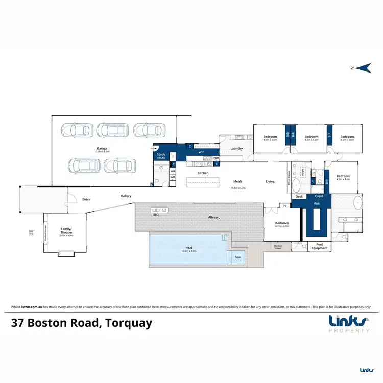 Floorplan of Homely house listing, 37 Boston Road, Torquay VIC 3228