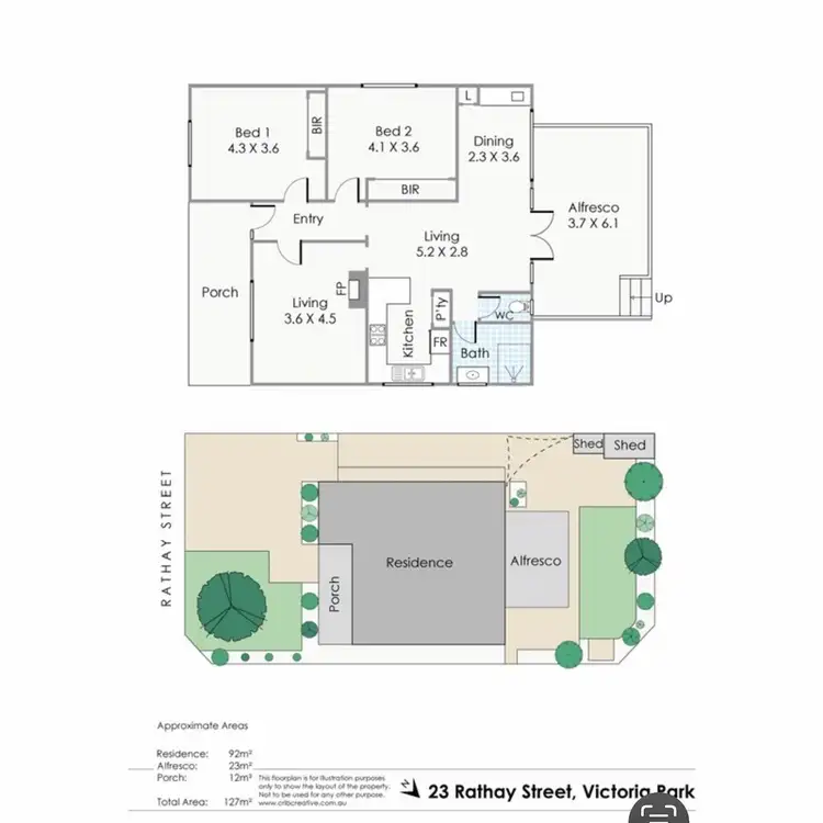 Floorplan of Homely house listing, 23 Rathay Street, Victoria Park WA 6100