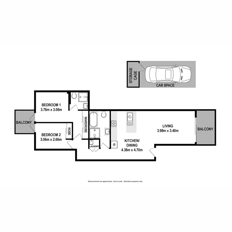 Floorplan of Homely unit listing, 18/1 Glenmore Ridge Drive, Glenmore Park NSW 2745