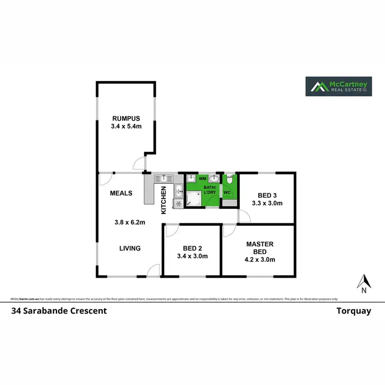 Floorplan of Homely house listing, 34 Sarabande Crescent, Torquay VIC 3228