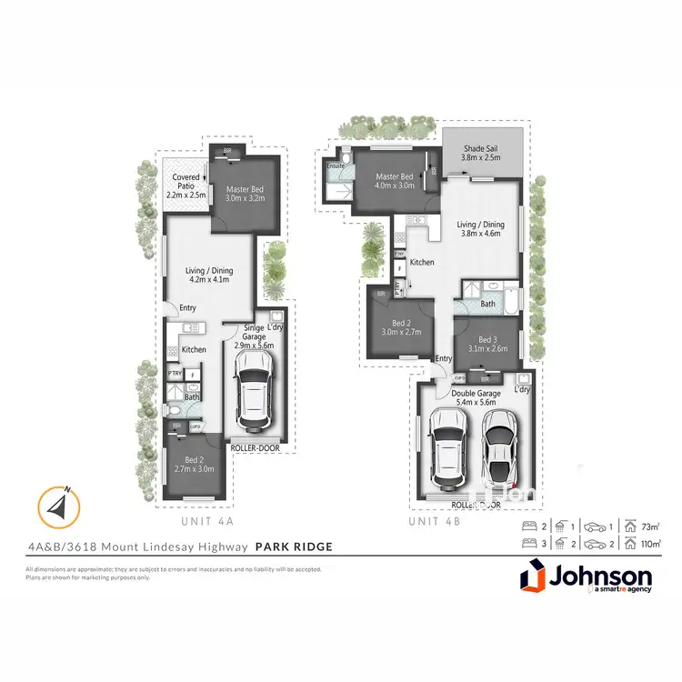 Floorplan of Homely semi-detached listing, 4/3618-3624 Mount Lindesay Highway, Park Ridge QLD 4125