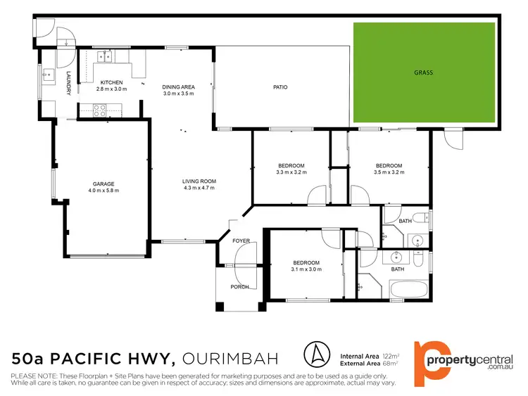 Floorplan of Homely house listing, 50a Pacific Highway, Ourimbah NSW 2258