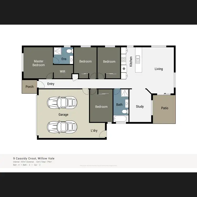 Floorplan of Homely house listing, 9 Cassidy Crescent, Willow Vale QLD 4209