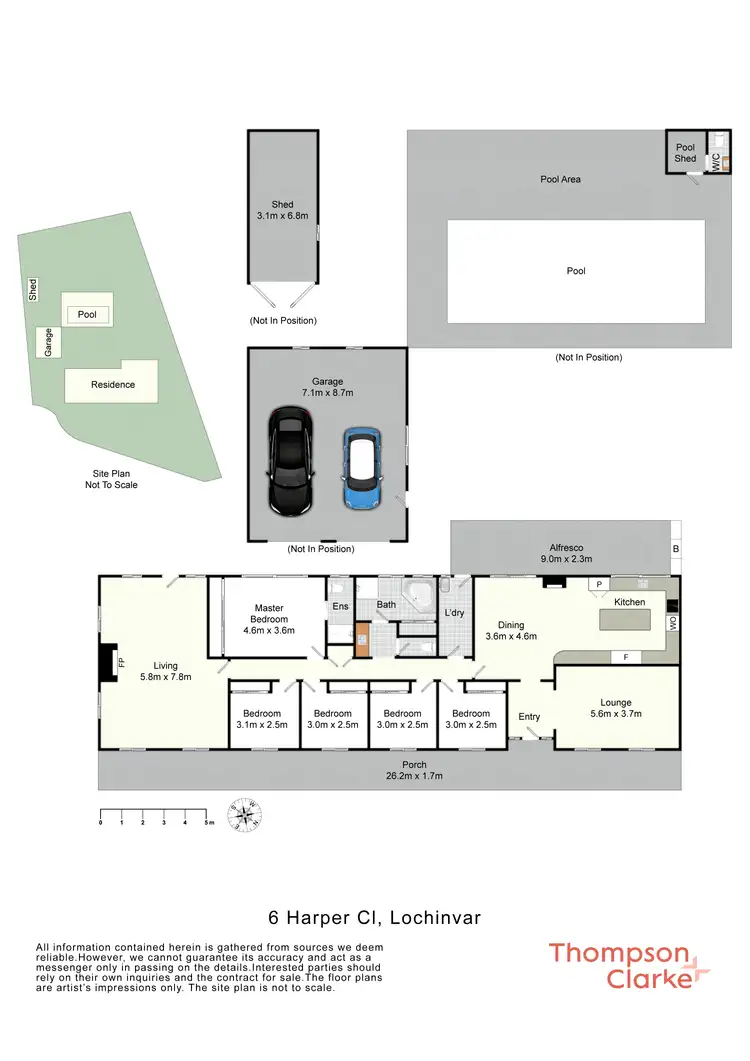 Floorplan of Homely house listing, 6 Harper Close, Lochinvar NSW 2321