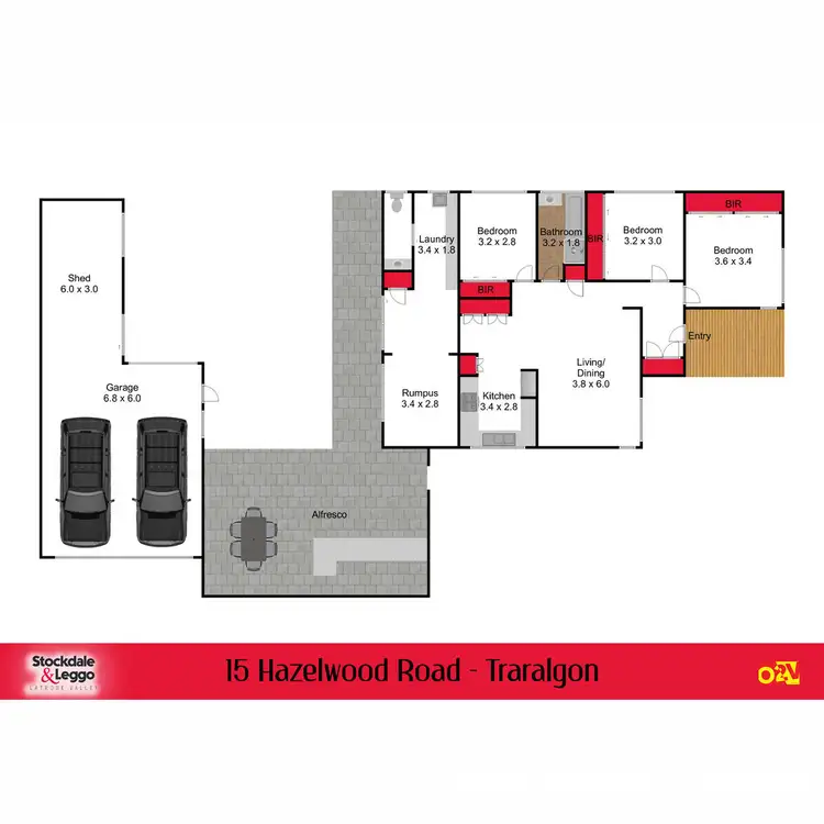 Floorplan of Homely house listing, 15 Hazelwood Road, Traralgon VIC 3844