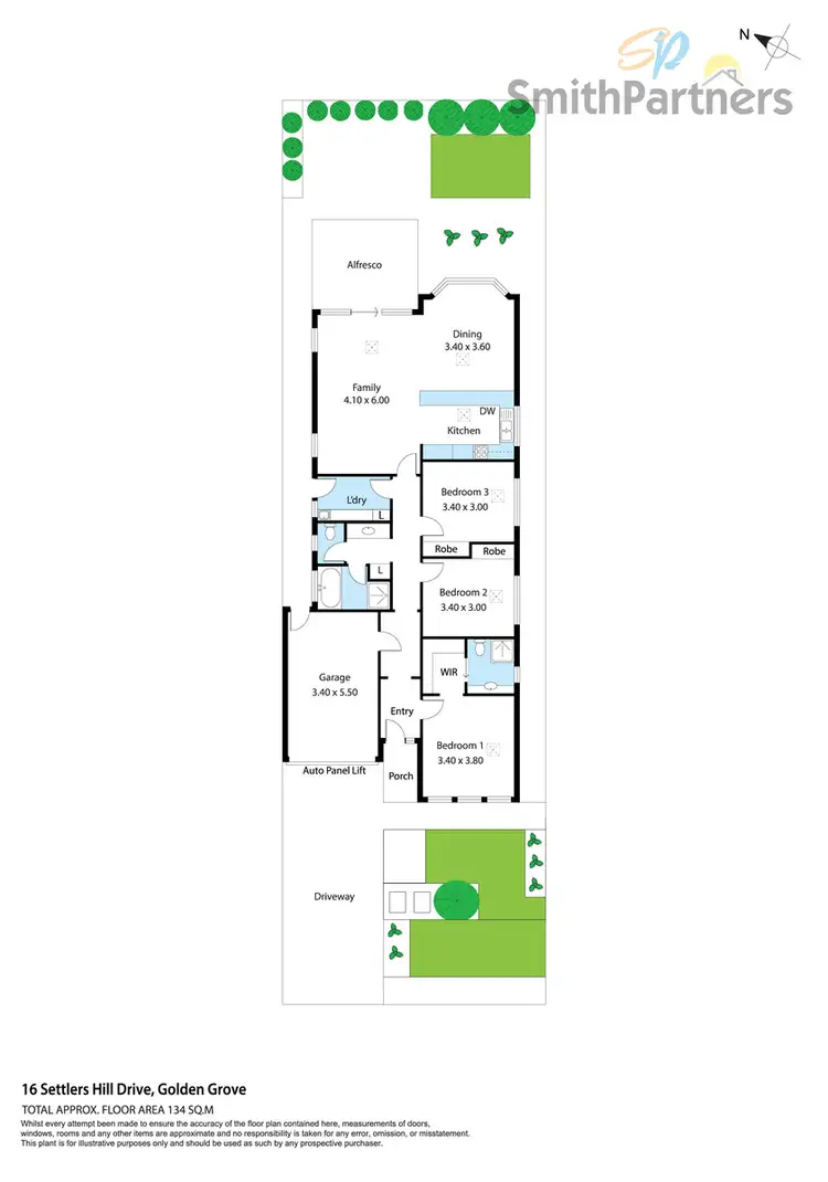 Floorplan of Homely house listing, 16 Settlers Hill Drive, Golden Grove SA 5125