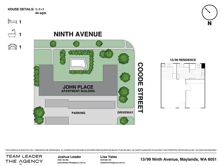 Floorplan of Homely apartment listing, 13/99 Ninth Avenue, Maylands WA 6051