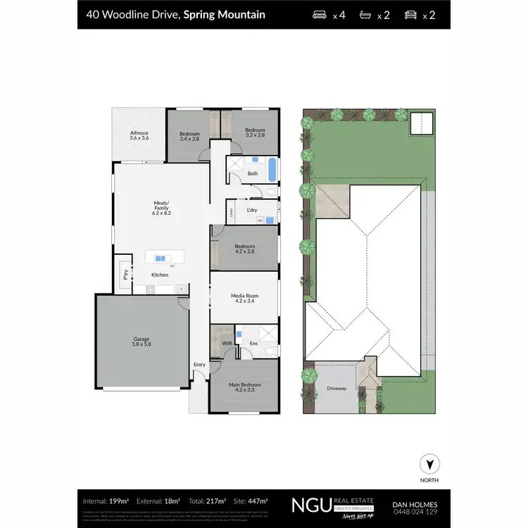 Floorplan of Homely house listing, 40 Woodline Drive, Spring Mountain QLD 4300