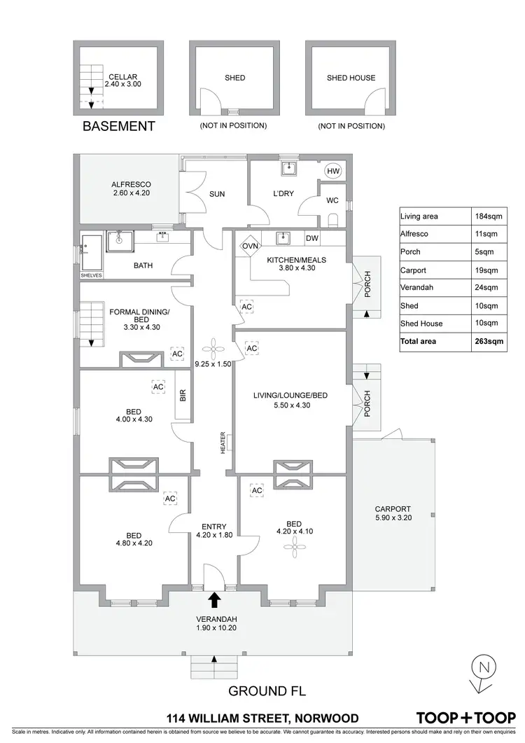 Floorplan of Homely house listing, 114 William Street, Norwood SA 5067