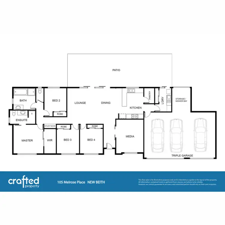 Floorplan of Homely house listing, 105 Melrose Place, New Beith QLD 4124