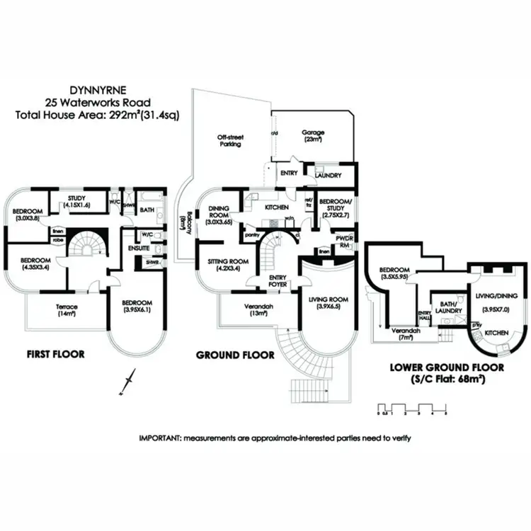 Floorplan of Homely house listing, 25 Waterworks Road, Dynnyrne TAS 7005
