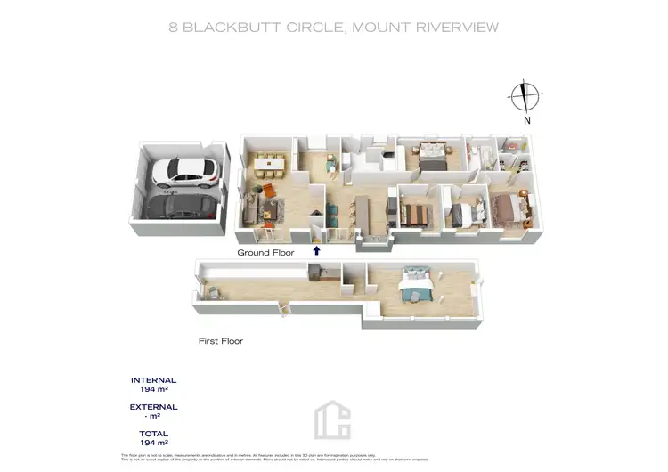 Floorplan of Homely house listing, 8 Blackbutt Circle, Mount Riverview NSW 2774