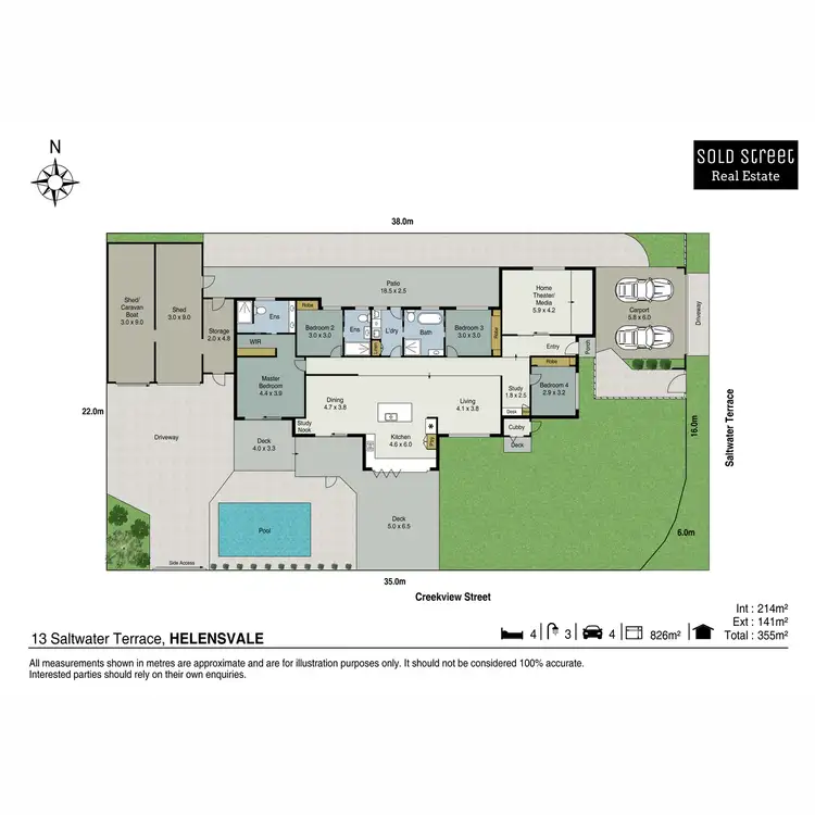 Floorplan of Homely house listing, 13 Saltwater Terrace, Helensvale QLD 4212