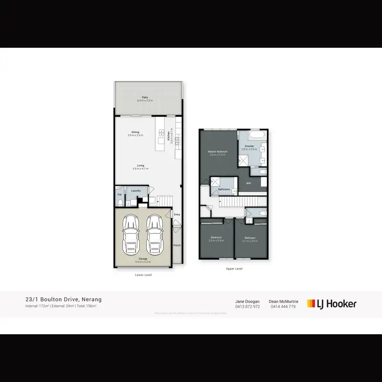 Floorplan of Homely townhouse listing, 23/1 Boulton Drive, Nerang QLD 4211